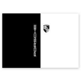 Поздравительная открытка с принтом Porsche в Новосибирске, 100% бумага | плотность бумаги 280 г/м2, матовая, на обратной стороне линовка и место для марки
 | Тематика изображения на принте: 991 | ag | cayenne | macan | panamera | porsche | sport | volkswagen group | авто | автомобиль | знак | лого | машина | порсше | порш | порше | седан | символ | спорт | тачка | хэтчбек | эмблема