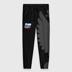 Женские брюки 3D с принтом Russia - Pixel Art в Новосибирске, полиэстер 100% | прямой крой, два кармана без застежек по бокам, с мягкой трикотажной резинкой на поясе и по низу штанин. В поясе для дополнительного комфорта — широкие завязки | 0x000000123 | russia | team | россия