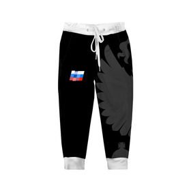 Детские брюки 3D с принтом Russia - Pixel Art в Новосибирске, 100% полиэстер | манжеты по низу, эластичный пояс регулируется шнурком, по бокам два кармана без застежек, внутренняя часть кармана из мелкой сетки | Тематика изображения на принте: 0x000000123 | russia | team | россия