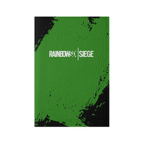 Обложка для паспорта матовая кожа с принтом RAINBOW SIX SIEGE в Новосибирске, натуральная матовая кожа | размер 19,3 х 13,7 см; прозрачные пластиковые крепления | cybersport | esports | pro league | r6 | rainbow | rainbow six | siege | six | армия | боевик | военные | война | игры | киберспорт | логотип | оперативники | радуга | шутер