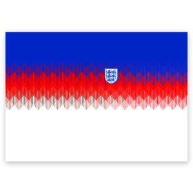 Поздравительная открытка с принтом Англия тренировочная форма ЧМ-2018 в Новосибирске, 100% бумага | плотность бумаги 280 г/м2, матовая, на обратной стороне линовка и место для марки
 | англия | сборная англии | тренировочная форма | футбол | чемпионат мира по футболу