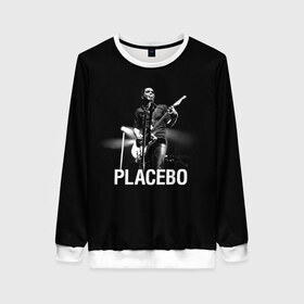 Женский свитшот 3D с принтом Placebo в Новосибирске, 100% полиэстер с мягким внутренним слоем | круглый вырез горловины, мягкая резинка на манжетах и поясе, свободная посадка по фигуре | placebo | альтернативный | брайан молко | инди | индирок | плацебо | рок