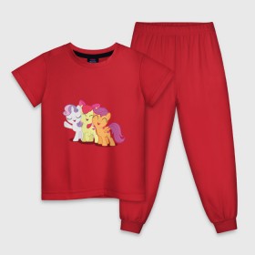 Детская пижама хлопок с принтом Пони малышки в Новосибирске, 100% хлопок |  брюки и футболка прямого кроя, без карманов, на брюках мягкая резинка на поясе и по низу штанин
 | Тематика изображения на принте: 