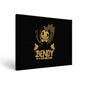 Холст прямоугольный с принтом Bendy and the ink machine (20) в Новосибирске, 100% ПВХ |  | bendy | bendy and the ink machine | game | horror | ink | machine | trend | video game