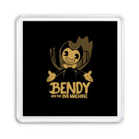 Магнит 55*55 с принтом Bendy and the ink machine (20) в Новосибирске, Пластик | Размер: 65*65 мм; Размер печати: 55*55 мм | bendy | bendy and the ink machine | game | horror | ink | machine | trend | video game