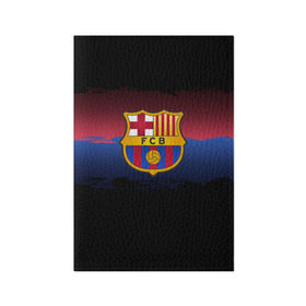 Обложка для паспорта матовая кожа с принтом Barcelona FC в Новосибирске, натуральная матовая кожа | размер 19,3 х 13,7 см; прозрачные пластиковые крепления | barcelona | spain | spanish | барса | барселона | испания | испанский | клуб | фк | футбол | футбольный