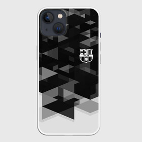 Чехол для iPhone 13 с принтом Barcelona Geometry Sport в Новосибирске,  |  | abstraction | barcelona | championship | fc | football | footer | polygon | soccer | socker | sport | абстракция | барселона | одежда | спорт | спортивный | униформа | футбол | футбольный клуб | чемпионат