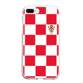 Чехол для iPhone 7Plus/8 Plus матовый с принтом Хорватия домашняя форма 2018 в Новосибирске, Силикон | Область печати: задняя сторона чехла, без боковых панелей | 