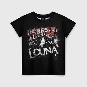 Детская футболка 3D с принтом The best of Louna в Новосибирске, 100% гипоаллергенный полиэфир | прямой крой, круглый вырез горловины, длина до линии бедер, чуть спущенное плечо, ткань немного тянется | Тематика изображения на принте: louna | лусинэ геворкян