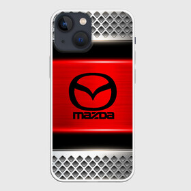 Чехол для iPhone 13 mini с принтом MAZDA в Новосибирске,  |  | auto | automobile | car | carbon | machine | mazda | motor | motor car | sport car | автомашина | бренд | легковой автомобиль | мазда | марка | спортивный автомобиль | тачка