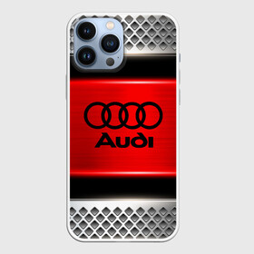 Чехол для iPhone 13 Pro Max с принтом AUDI в Новосибирске,  |  | audi | auto | automobile | car | carbon | machine | motor | motor car | sport car | автомашина | бренд | легковой автомобиль | марка | спортивный автомобиль | тачка