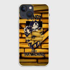 Чехол для iPhone 13 mini с принтом Bendy and the ink machine (26) в Новосибирске,  |  | Тематика изображения на принте: bendy | bendy and the ink machine | game | horror | ink | machine | trend | video game