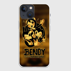 Чехол для iPhone 13 mini с принтом Bendy and the ink machine (32) в Новосибирске,  |  | bendy | bendy and the ink machine | game | horror | ink | machine | trend | video game | бенди | бэнди