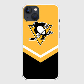 Чехол для iPhone 13 с принтом Pittsburgh Penguins (Форма 1) в Новосибирске,  |  | питтсбург пингвинз