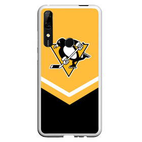 Чехол для Honor P Smart Z с принтом Pittsburgh Penguins (Форма 1) в Новосибирске, Силикон | Область печати: задняя сторона чехла, без боковых панелей | питтсбург пингвинз