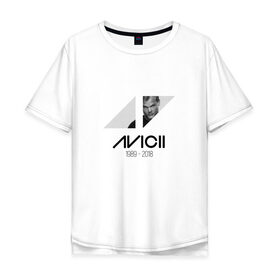 Мужская футболка хлопок Oversize с принтом Dj Avicii в Новосибирске, 100% хлопок | свободный крой, круглый ворот, “спинка” длиннее передней части | avicii | dj | edm | tim bergling | tom hangs | авичи | прогрессив | тим берглинг | том хангс | хаус | электро