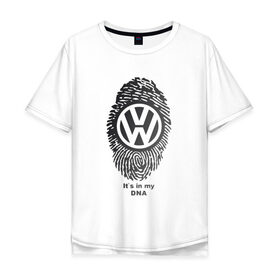 Мужская футболка хлопок Oversize с принтом Volkswagen its in my DNA в Новосибирске, 100% хлопок | свободный крой, круглый ворот, “спинка” длиннее передней части | crossover | golf | jetta | polo | sport | volkswagen | авто | автомобиль | вольксваген | жук | знак | лого | машина | седан | символ | спорт | тачка | фолькс ваген | фольксваген | хэтчбек | эмблема