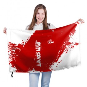 Флаг 3D с принтом JDM SPORT в Новосибирске, 100% полиэстер | плотность ткани — 95 г/м2, размер — 67 х 109 см. Принт наносится с одной стороны | auto | jdm | racing | авто | автомобильные | дрифт | спорт | тюниг