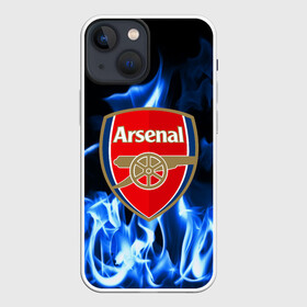 Чехол для iPhone 13 mini с принтом ARSENAL в Новосибирске,  |  | arsenal | fc | football | footer | soccer | socker | sport | арсенал | огонь | пламя | спорт | футбол | футбольный клуб