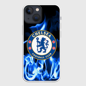 Чехол для iPhone 13 mini с принтом CHELSEA в Новосибирске,  |  | chelsea | fc | football | footer | soccer | socker | sport | огонь | пламя | спорт | футбол | футбольный клуб