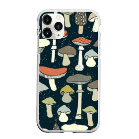 Чехол для iPhone 11 Pro матовый с принтом Загадочный лес в Новосибирске, Силикон |  | Тематика изображения на принте: грибы | паттерн