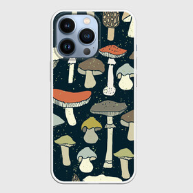 Чехол для iPhone 13 Pro с принтом Загадочный лес в Новосибирске,  |  | Тематика изображения на принте: грибы | паттерн