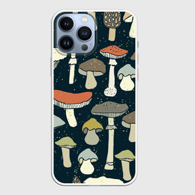 Чехол для iPhone 13 Pro Max с принтом Загадочный лес в Новосибирске,  |  | Тематика изображения на принте: грибы | паттерн