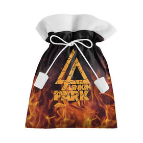 Подарочный 3D мешок с принтом Linkin Park в Новосибирске, 100% полиэстер | Размер: 29*39 см | 
