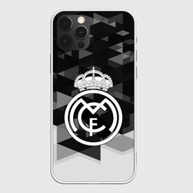 Чехол для iPhone 12 Pro Max с принтом FC Real Madrid sport geometry в Новосибирске, Силикон |  | Тематика изображения на принте: abstraction | championship | fc | football | footer | polygon | real madrid | soccer | socker | sport | абстракция | одежда | спорт | спортивный | униформа | футбол | футбольный клуб | чемпионат