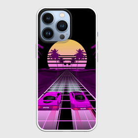 Чехол для iPhone 13 Pro с принтом Vaporwave в Новосибирске,  |  | 3d | cgi | digital art | music | retro | vaporwave | абстракция | вейпорвейв | геометрия | музыка | ретро