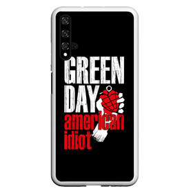Чехол для Honor 20 с принтом Green Day American Idiot в Новосибирске, Силикон | Область печати: задняя сторона чехла, без боковых панелей | green day | punk rock | билли джо армстронг | панк рок
