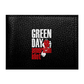 Обложка для студенческого билета с принтом Green Day American Idiot в Новосибирске, натуральная кожа | Размер: 11*8 см; Печать на всей внешней стороне | green day | punk rock | билли джо армстронг | панк рок