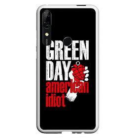 Чехол для Honor P Smart Z с принтом Green Day American Idiot в Новосибирске, Силикон | Область печати: задняя сторона чехла, без боковых панелей | green day | punk rock | билли джо армстронг | панк рок