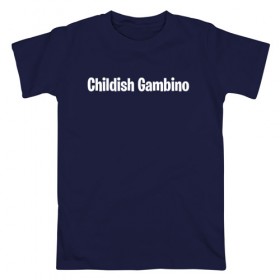 Мужская футболка хлопок с принтом Childish Gambino в Новосибирске, 100% хлопок | прямой крой, круглый вырез горловины, длина до линии бедер, слегка спущенное плечо. | 