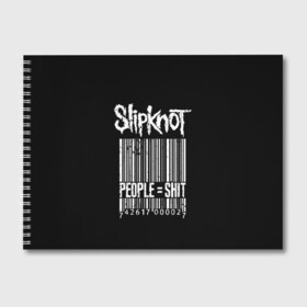 Альбом для рисования с принтом Slipknot People в Новосибирске, 100% бумага
 | матовая бумага, плотность 200 мг. | Тематика изображения на принте: alternative | iowa | metal | nu | slipknot | slipnot | taylor | метал | слипкнот | слипнот