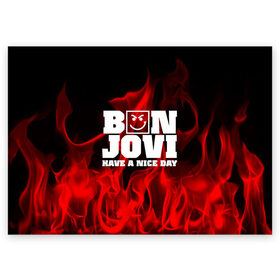 Поздравительная открытка с принтом BON JOVI в Новосибирске, 100% бумага | плотность бумаги 280 г/м2, матовая, на обратной стороне линовка и место для марки
 | bon jovi | альтернативный хип хоп | группа | инди поп | музыка | музыкальное произведение | ноты | регги | рок | синти поп