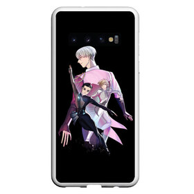 Чехол для Samsung Galaxy S10 с принтом Yuri on Ice_2 в Новосибирске, Силикон | Область печати: задняя сторона чехла, без боковых панелей | Тематика изображения на принте: yuri on ice | юри на льду