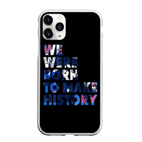 Чехол для iPhone 11 Pro матовый с принтом We were born to make history в Новосибирске, Силикон |  | Тематика изображения на принте: yuri on ice | юри на льду