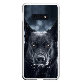 Чехол для Samsung S10E с принтом Dark Dog в Новосибирске, Силикон | Область печати: задняя сторона чехла, без боковых панелей | Тематика изображения на принте: пес | собака