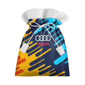 Подарочный 3D мешок с принтом AUDI SPORT в Новосибирске, 100% полиэстер | Размер: 29*39 см | Тематика изображения на принте: abstraction | audi | auto | sport | абстракция | авто | автомобиль | автомобильные | ауди | бренд | логотип | марка | машины | спорт