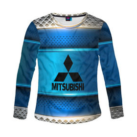 Женский лонгслив 3D с принтом MITSUBISHI sport collection в Новосибирске, 100% полиэстер | длинные рукава, круглый вырез горловины, полуприлегающий силуэт | auto | automobile | car | carbon | machine | mitsubishi | motor | motor car | sport car | автомашина | бренд | легковой автомобиль | марка | спортивный автомобиль | тачка