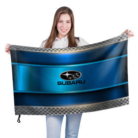 Флаг 3D с принтом SUBARU sport collection в Новосибирске, 100% полиэстер | плотность ткани — 95 г/м2, размер — 67 х 109 см. Принт наносится с одной стороны | Тематика изображения на принте: auto | automobile | car | carbon | machine | motor | motor car | sport car | subaru | автомашина | бренд | легковой автомобиль | марка | спортивный автомобиль | тачка