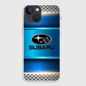 Чехол для iPhone 13 mini с принтом SUBARU sport collection в Новосибирске,  |  | auto | automobile | car | carbon | machine | motor | motor car | sport car | subaru | автомашина | бренд | легковой автомобиль | марка | спортивный автомобиль | тачка