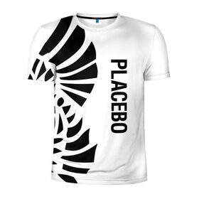 Мужская футболка 3D спортивная с принтом Placebo в Новосибирске, 100% полиэстер с улучшенными характеристиками | приталенный силуэт, круглая горловина, широкие плечи, сужается к линии бедра | placebo | альтернативный | инди | индирок | плацебо | рок