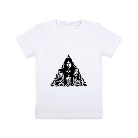 Детская футболка хлопок с принтом Pink Floyd в Новосибирске, 100% хлопок | круглый вырез горловины, полуприлегающий силуэт, длина до линии бедер | 