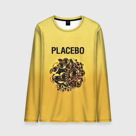 Мужской лонгслив 3D с принтом Placebo в Новосибирске, 100% полиэстер | длинные рукава, круглый вырез горловины, полуприлегающий силуэт | Тематика изображения на принте: placebo | альтернативный | инди | индирок | плацебо | рок