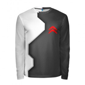 Мужской лонгслив 3D с принтом Citroen sport uniform auto в Новосибирске, 100% полиэстер | длинные рукава, круглый вырез горловины, полуприлегающий силуэт | 