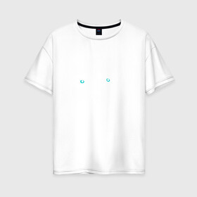 Женская футболка хлопок Oversize с принтом Ian Curtis в Новосибирске, 100% хлопок | свободный крой, круглый ворот, спущенный рукав, длина до линии бедер
 | ian curtis | joy division | rock | unknown pleasures | иэн кёртис | рок