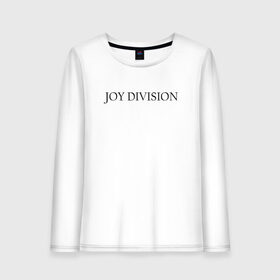 Женский лонгслив хлопок с принтом Joy Division в Новосибирске, 100% хлопок |  | ian curtis | joy division | rock | unknown pleasures | иэн кёртис | рок