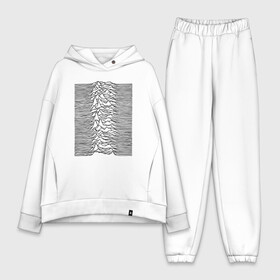 Женский костюм хлопок Oversize с принтом Unknown Pleasures в Новосибирске,  |  | ian curtis | joy division | rock | unknown pleasures | иэн кёртис | рок